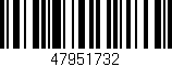Código de barras (EAN, GTIN, SKU, ISBN): '47951732'