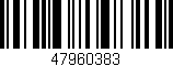 Código de barras (EAN, GTIN, SKU, ISBN): '47960383'