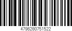 Código de barras (EAN, GTIN, SKU, ISBN): '4796280751522'