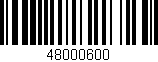 Código de barras (EAN, GTIN, SKU, ISBN): '48000600'