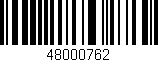 Código de barras (EAN, GTIN, SKU, ISBN): '48000762'
