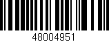 Código de barras (EAN, GTIN, SKU, ISBN): '48004951'