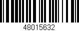 Código de barras (EAN, GTIN, SKU, ISBN): '48015632'