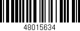 Código de barras (EAN, GTIN, SKU, ISBN): '48015634'