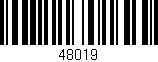 Código de barras (EAN, GTIN, SKU, ISBN): '48019'