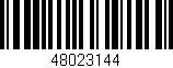 Código de barras (EAN, GTIN, SKU, ISBN): '48023144'