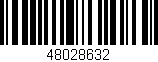 Código de barras (EAN, GTIN, SKU, ISBN): '48028632'