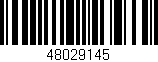Código de barras (EAN, GTIN, SKU, ISBN): '48029145'