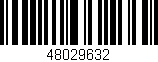 Código de barras (EAN, GTIN, SKU, ISBN): '48029632'