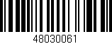 Código de barras (EAN, GTIN, SKU, ISBN): '48030061'
