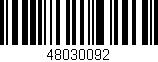 Código de barras (EAN, GTIN, SKU, ISBN): '48030092'