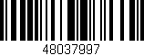 Código de barras (EAN, GTIN, SKU, ISBN): '48037997'