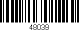 Código de barras (EAN, GTIN, SKU, ISBN): '48039'