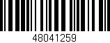 Código de barras (EAN, GTIN, SKU, ISBN): '48041259'