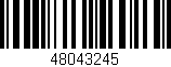 Código de barras (EAN, GTIN, SKU, ISBN): '48043245'