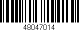 Código de barras (EAN, GTIN, SKU, ISBN): '48047014'