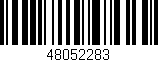 Código de barras (EAN, GTIN, SKU, ISBN): '48052283'
