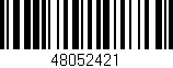 Código de barras (EAN, GTIN, SKU, ISBN): '48052421'