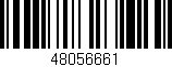 Código de barras (EAN, GTIN, SKU, ISBN): '48056661'