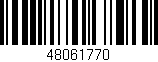 Código de barras (EAN, GTIN, SKU, ISBN): '48061770'