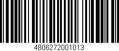 Código de barras (EAN, GTIN, SKU, ISBN): '4806272001013'