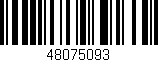 Código de barras (EAN, GTIN, SKU, ISBN): '48075093'