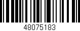 Código de barras (EAN, GTIN, SKU, ISBN): '48075183'