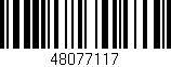 Código de barras (EAN, GTIN, SKU, ISBN): '48077117'