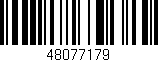 Código de barras (EAN, GTIN, SKU, ISBN): '48077179'