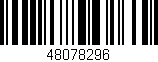 Código de barras (EAN, GTIN, SKU, ISBN): '48078296'