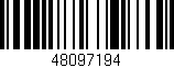 Código de barras (EAN, GTIN, SKU, ISBN): '48097194'