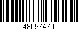 Código de barras (EAN, GTIN, SKU, ISBN): '48097470'