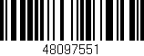 Código de barras (EAN, GTIN, SKU, ISBN): '48097551'