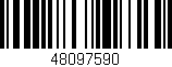 Código de barras (EAN, GTIN, SKU, ISBN): '48097590'