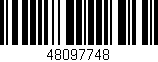 Código de barras (EAN, GTIN, SKU, ISBN): '48097748'