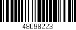 Código de barras (EAN, GTIN, SKU, ISBN): '48098223'