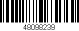 Código de barras (EAN, GTIN, SKU, ISBN): '48098239'
