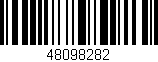 Código de barras (EAN, GTIN, SKU, ISBN): '48098282'