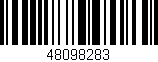 Código de barras (EAN, GTIN, SKU, ISBN): '48098283'