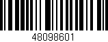 Código de barras (EAN, GTIN, SKU, ISBN): '48098601'