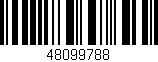 Código de barras (EAN, GTIN, SKU, ISBN): '48099788'