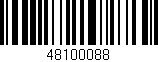 Código de barras (EAN, GTIN, SKU, ISBN): '48100088'