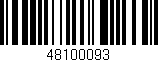 Código de barras (EAN, GTIN, SKU, ISBN): '48100093'