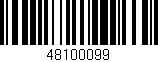 Código de barras (EAN, GTIN, SKU, ISBN): '48100099'