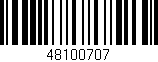 Código de barras (EAN, GTIN, SKU, ISBN): '48100707'