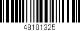 Código de barras (EAN, GTIN, SKU, ISBN): '48101325'