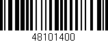 Código de barras (EAN, GTIN, SKU, ISBN): '48101400'