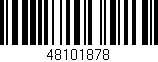 Código de barras (EAN, GTIN, SKU, ISBN): '48101878'