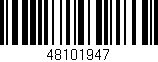 Código de barras (EAN, GTIN, SKU, ISBN): '48101947'