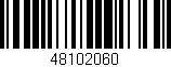 Código de barras (EAN, GTIN, SKU, ISBN): '48102060'